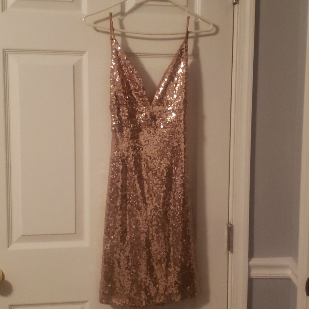 Rose gold dress